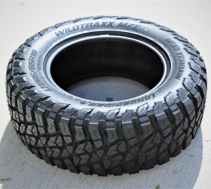 LANDSPIDER Set of 4 (FOUR) Landspider Wildtraxx M/T Mud Off-Road Light Truck Radial Tires-LT285/65R18 285/65/18 285/65-18 125/122Q Load Range E LRE 10-Ply RBL Raised Black Letters - Image 3