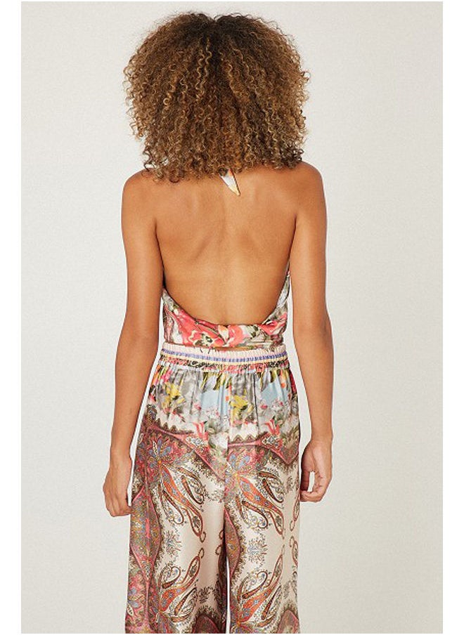 BSB - Satin printed crop top - Image 1