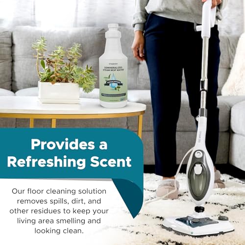 Steam and Go Steam & Go - Demineralized Water for Steam Cleaner, PVC-Free Floor Cleaner Liquid Compatible With Any Steam Mop, Ready-to-Use Multisurface Cleaner, Scented Mop Solution, Eucalyptus Mint, 32 oz - Image 4