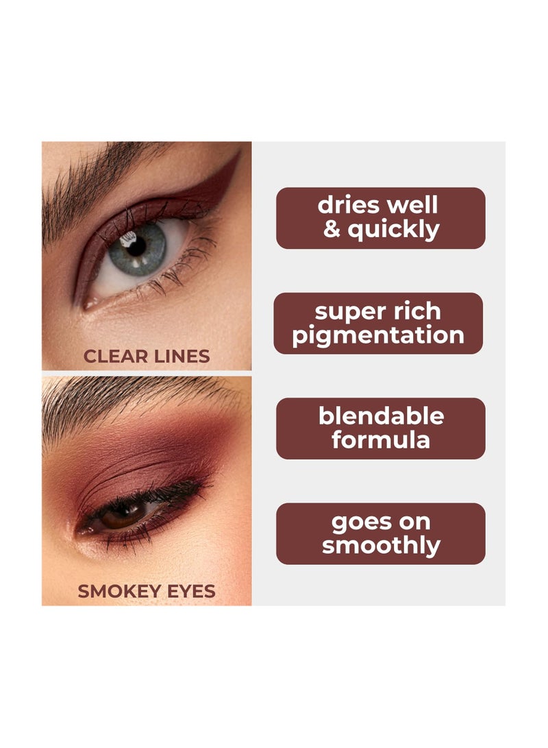 Lamel Maad Eyes Matte Eyeshadow 5.2 ml Macchiato | Long Lasting Waterproof Eye Makeup | Smooth Blendable Brown Eyeshadow Powder - Image 3