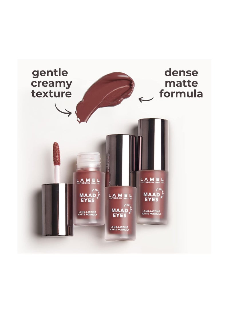 Lamel Maad Eyes Matte Eyeshadow 5.2 ml Macchiato | Long Lasting Waterproof Eye Makeup | Smooth Blendable Brown Eyeshadow Powder - Image 4