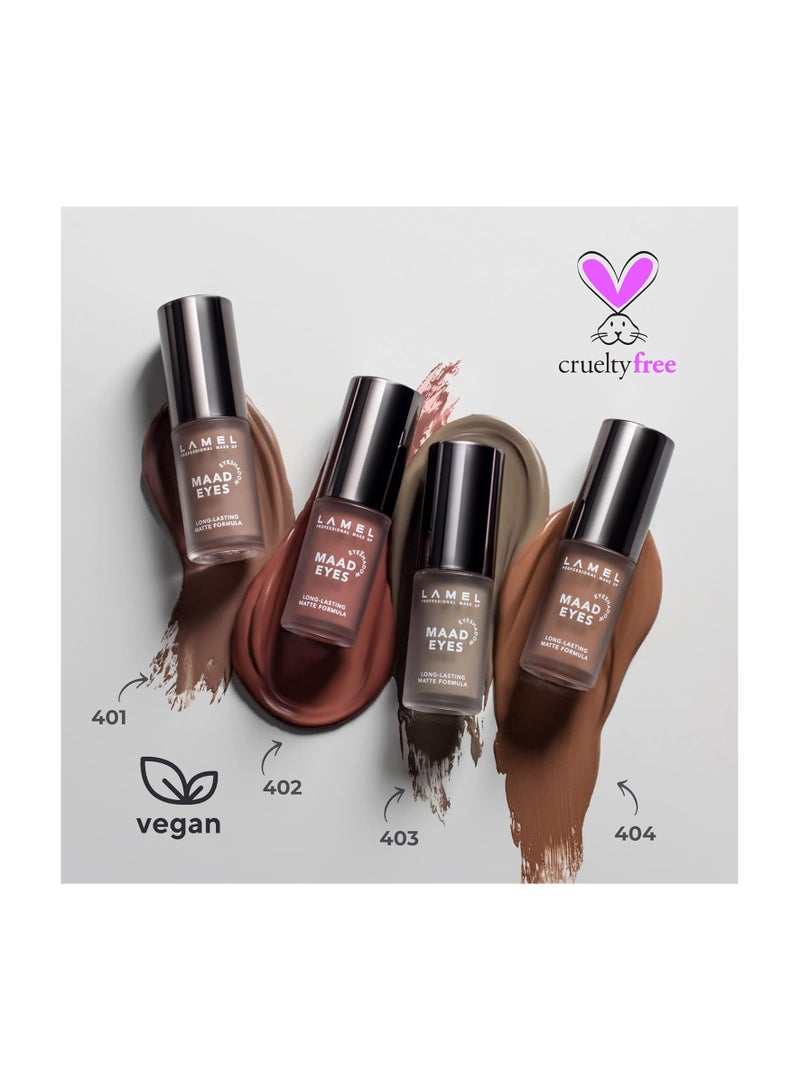 Lamel Maad Eyes Matte Eyeshadow 5.2 ml Macchiato | Long Lasting Waterproof Eye Makeup | Smooth Blendable Brown Eyeshadow Powder - Image 5