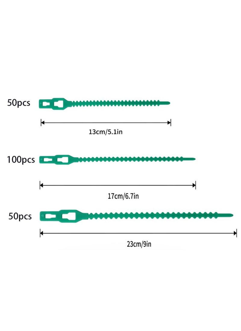 RATSAW 150 Pcs Adjustable Garden Plant Ties for Plants Shrubs Trees and House Cable Ties 3 Sizes  - Image 2