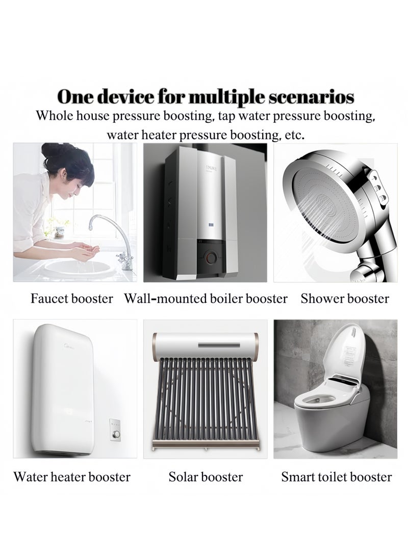 جوي لينك مضخة تعزيز آمنة بجهد 24 فولت مزودة بمفتاح تدفق - مضخة تعزيز محمولة للاستخدام المنزلي في الحمام والمطبخ والمرحاض والحديقة - Image 4