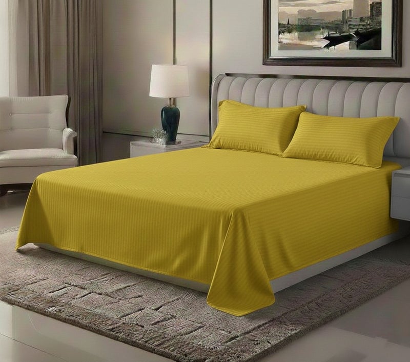 ماكسكون طقم ملاية سرير مايكروفايبر فاخر مكوّن من 3 قطع – ملاية مسطحة مقاس (180×240 سم) مع 2 كيس وسادة (50×75 سم) – ناعم جداً، قابل للتنفس، ومقاوم للتجاعيد – مناسب لأسرة السنجل والتوين – مثالي للاستخدام المنزلي والفندقي - Image 1