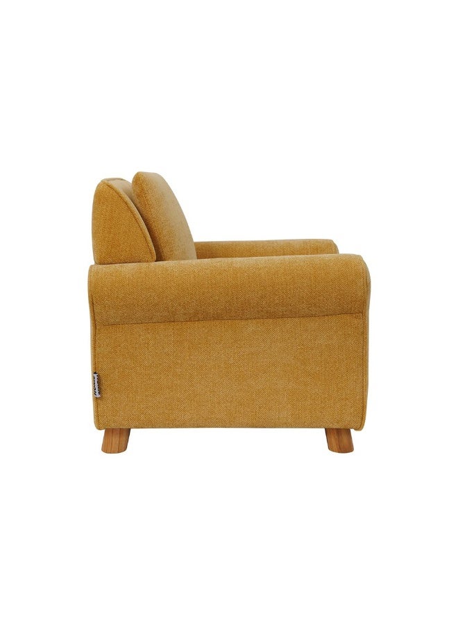 DANUBE HOME Sunny Kids Armchair, Soft Upholstered Toddler Chair, Stylish Kids Armchair For Playroom & Bedroom, Comfortable & Durable Kids Furniture  – Yellow - Image 5