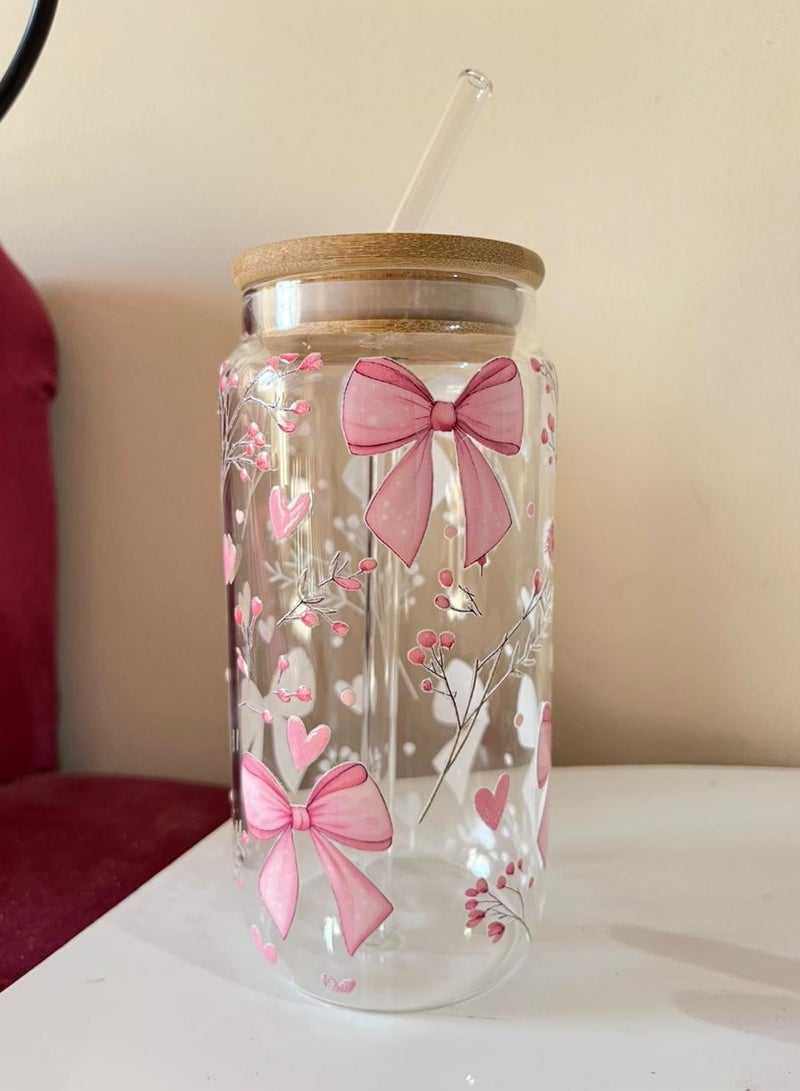 مج ايس كوفي وعصائر  بنقشة الفيونكات  550 مل - Image 2