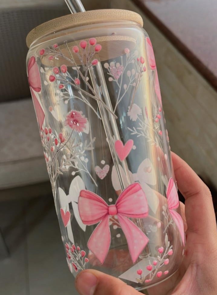 مج ايس كوفي وعصائر  بنقشة الفيونكات  550 مل - Image 3