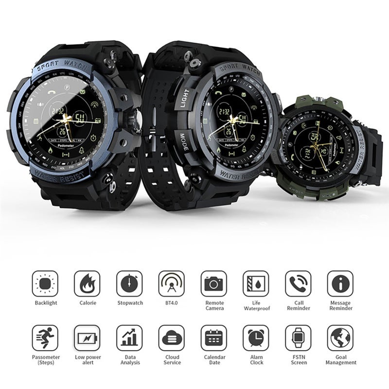 Sport Smart Watch Professional 5ATM Waterproof Call Reminder Digital Men Clock SmartWatch For ios and Android - Image 3
