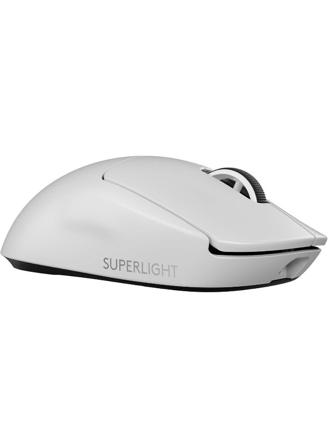 Logitech G PRO X SUPERLIGHT 2 SE wireless gaming mouse, 60 g pro-grade mouse with 5 programmable buttons, 44K DPI sensor, 888+ IPS, 1 kHz report rate, USB-C charging for PC/Mac - White I 910-007555 - Image 1
