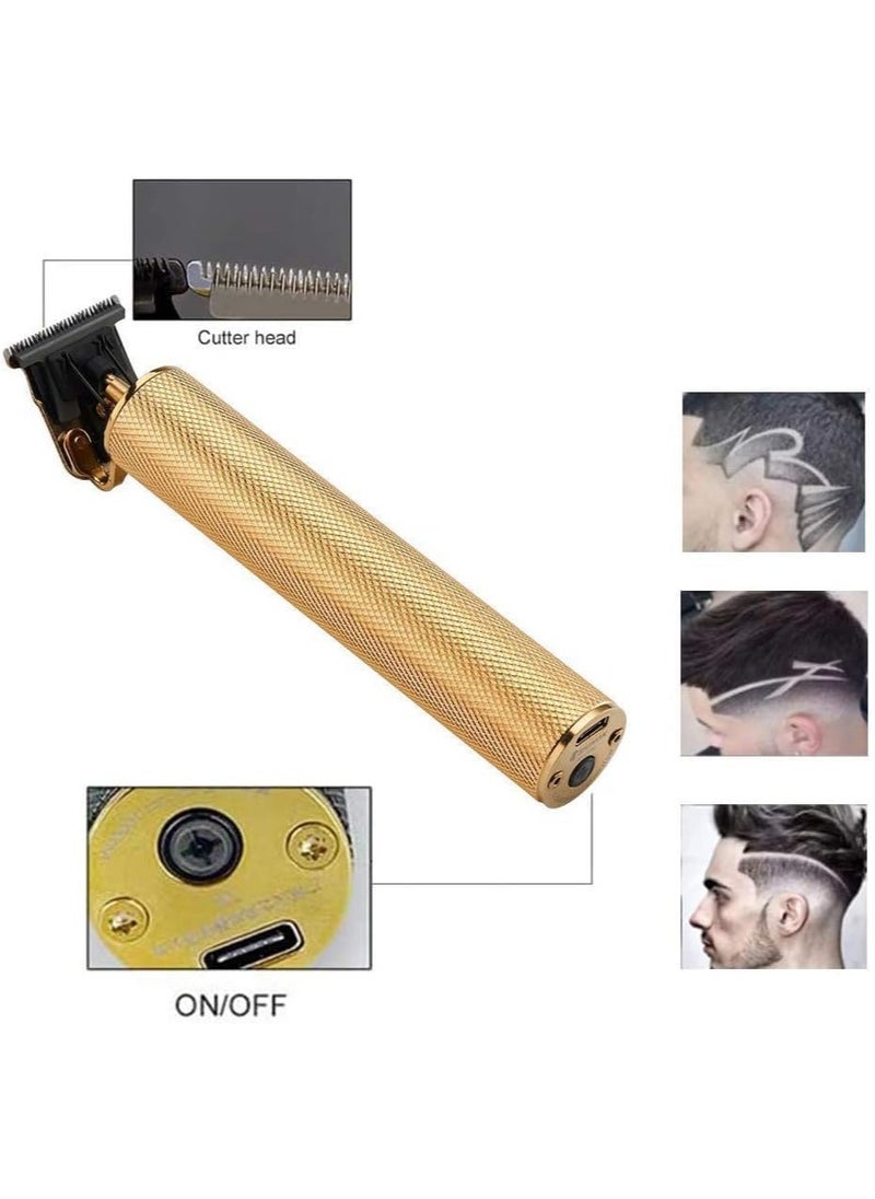 Generic - Hair Clippers for Men, Electric Pro Li Outliner Grooming Rechargeable Cordless Close Cutting T-Blade Trimmer for Men 0/1.5/3/6/9 mm Baldheaded Hair Clippers Zero Gapped Detail Beard Shaver - Image 1