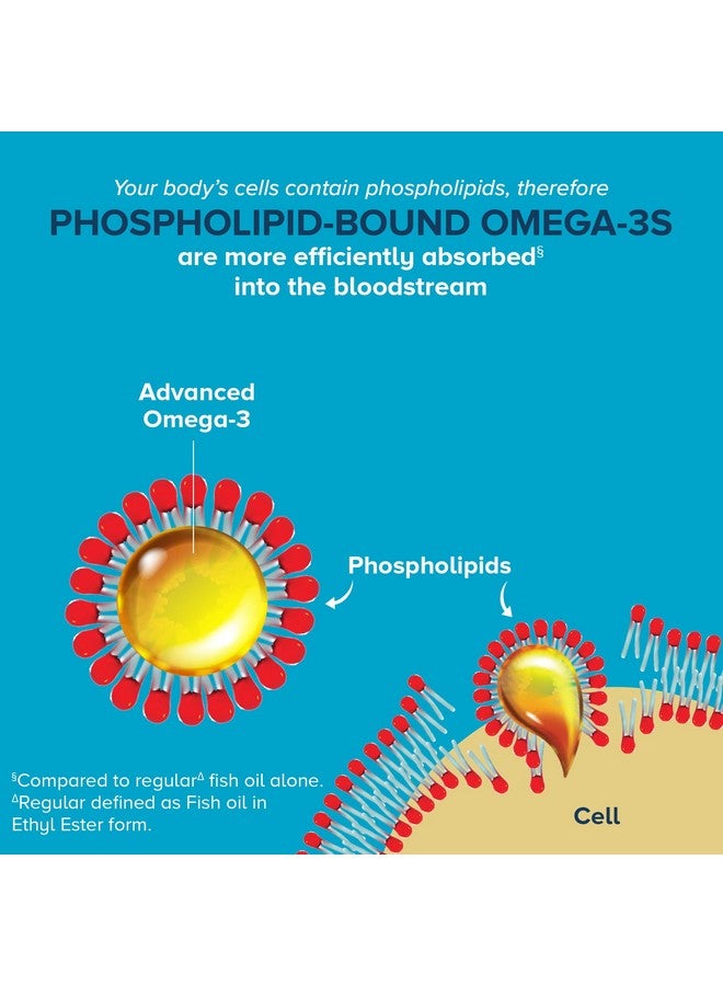 كونول مركب أوميجا 3 المتطور من الكريل وزيت السمك من Qunol، توافر حيوي أفضل بعشر مرات، جرعة واحدة، 250 ملغ من حمض إيكوسابنتينويك وحمض دوكوساهيكسانويك، يدعم صحة الدماغ والعين والقلب والمفاصل، 90 قرصًا (عبوة من قرص واحد) - Image 3