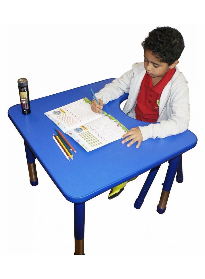 Generic Adjustable Wooden Study Desk for Kids - Blue Color  - Image 3