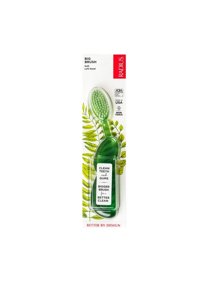 Radius - Original Left Hand Toothbrush, Soft Bristles, Designed To Improve Gum Health And Reduce The Risk Of Gum Disease, Made With Sustainable Materials (Colors May Vary) - Image 3