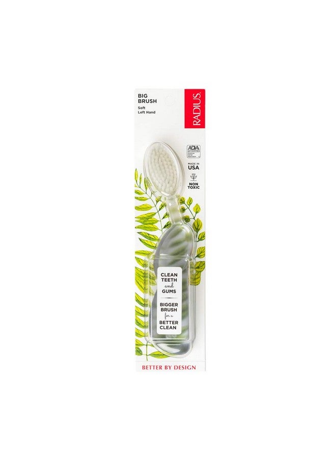 Radius - Original Left Hand Toothbrush, Soft Bristles, Designed To Improve Gum Health And Reduce The Risk Of Gum Disease, Made With Sustainable Materials (Colors May Vary) - Image 2