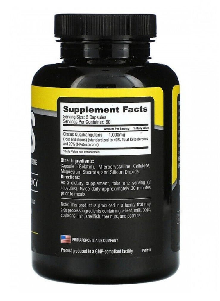 بريما فورس سيسوس 500 ملجم - 120 كبسولة (500 ملجم لكل كبسولة) - Image 2