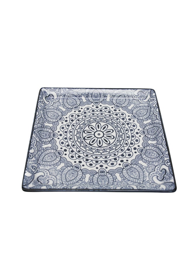 Akdc Che Brucia Square Plate 7" Blending Modern Aesthetics With Practicality To Showcase Appetizers Or Desserts With A Contemporary Flair - Image 1