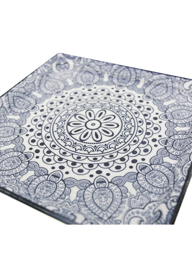 Akdc Che Brucia Square Plate 7" Blending Modern Aesthetics With Practicality To Showcase Appetizers Or Desserts With A Contemporary Flair - Image 3
