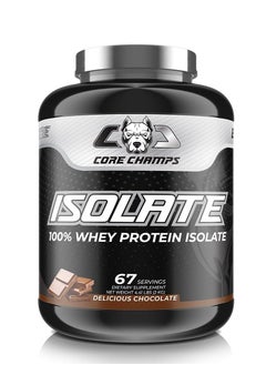 CORE CHAMPS Core Champs Isolate 100% Whey Protein Isolate 2kg Delicious Chocolate Flavor 67 Serving  - Image 1