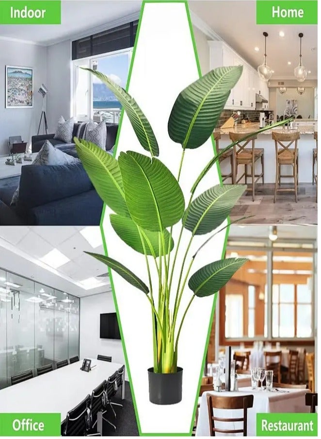 Snooe 160CM Artificial bird of paradise plant artificial banana tree - Image 2