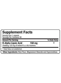 AllMax Nutrition R+ALA, 60 Capsules  - Image 3