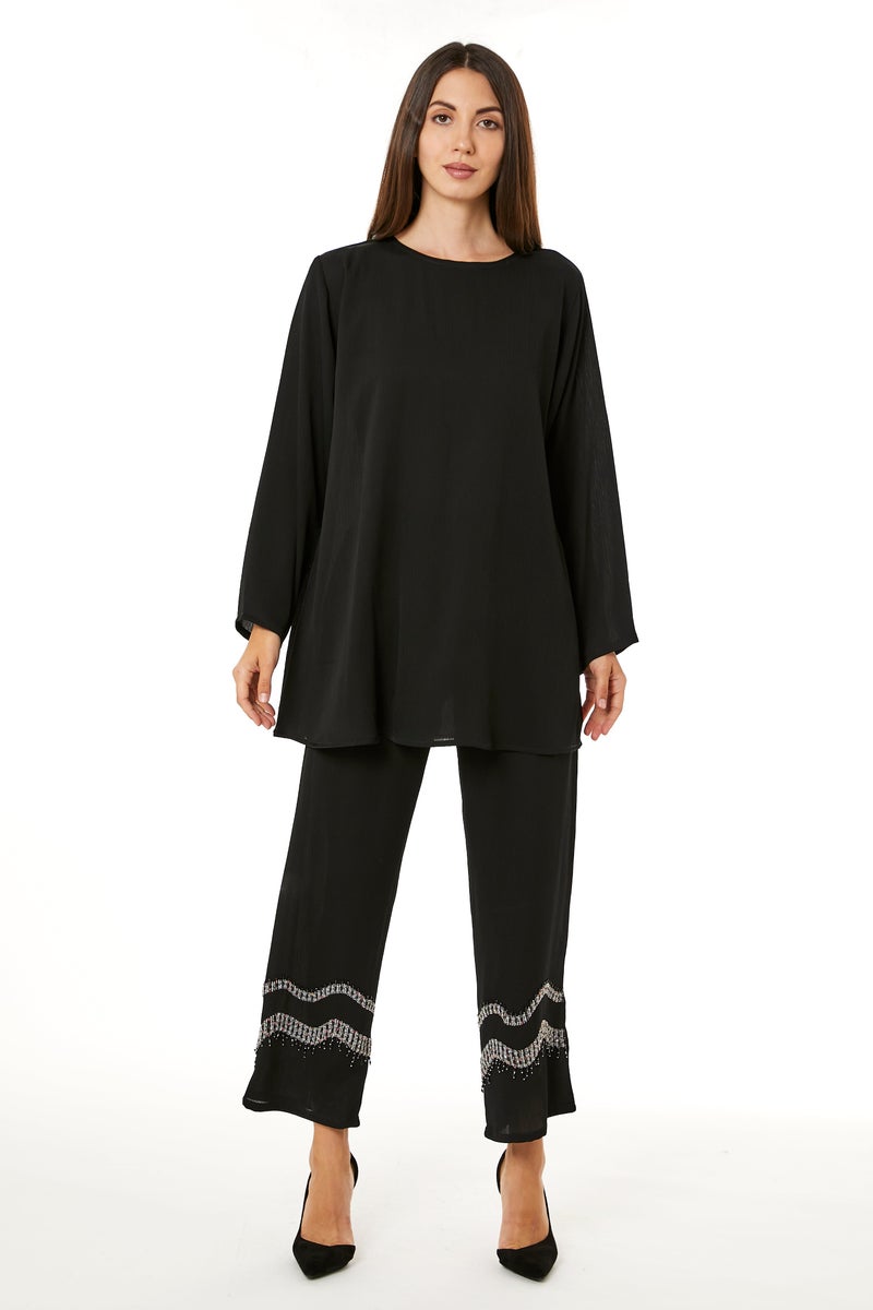 Moistreet Crew Neck Top & Pant Set - Image 2