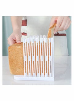 KASTWAVE Bread Slicer for Homemade Bread, Adjustable Toast Slicing Guide, Slices Evenly Loaf Cutting Guide, Foldable Sandwich Bagel Cutter Machine, 1 Pcs  - Image 3
