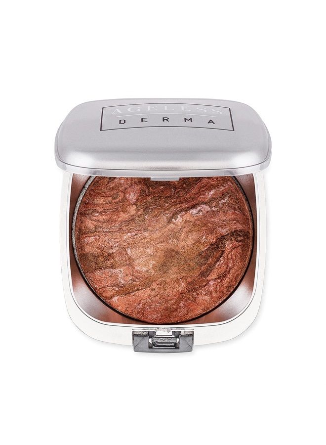 Ageless Derma Baked Mineral Makeup Healthy Blush (Peach Frost). Highlighter Makeup - Image 1
