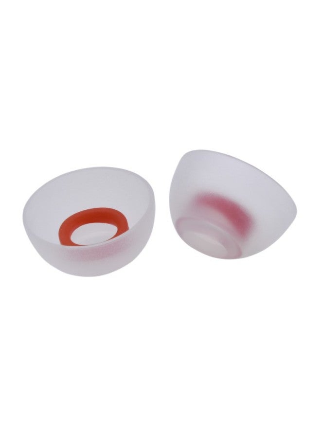 Fruit Pink Headset Pro Sponge Monochrome Earmuffs Two-color Oval Silicone Cap Black/white Headset Adapter Optional-Specifications:Two-color Silicone Case Medium - Image 1