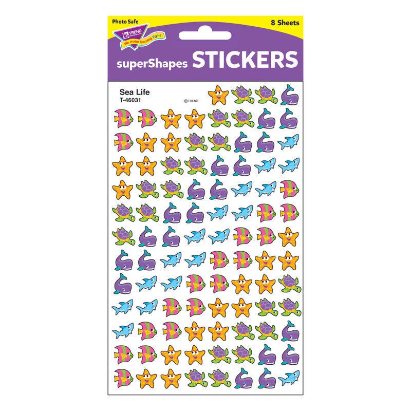 Trend Enterprises Trend Sea Life superShapes Stickers, Classroom Incentives, 800 Count - Image 3