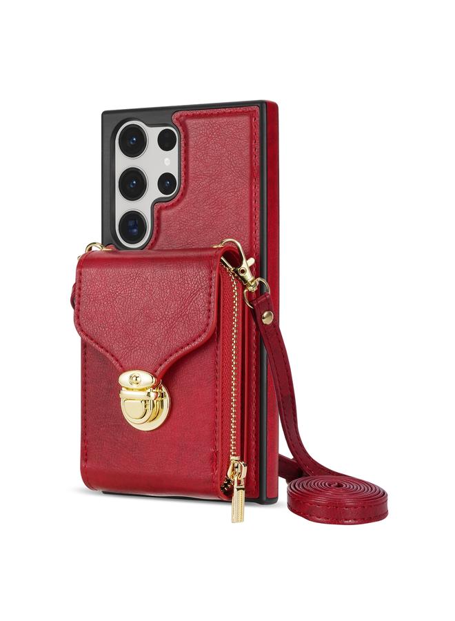 S-TOP Case For Samsung Galaxy S23 Ultra 5G Zipper Hardware Card Wallet Phone Case - Image 2