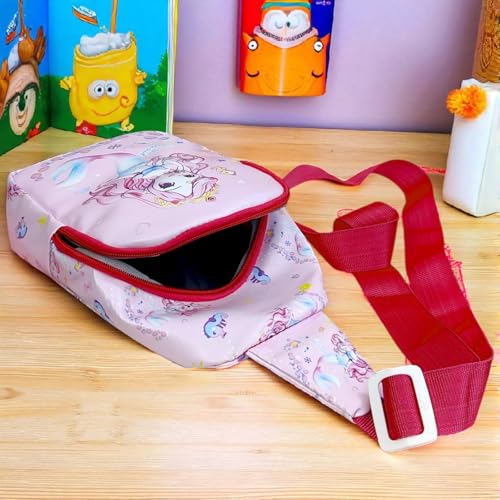 Tera13 TERA 13 3D Mermaid Theme Chest Bag For Kids (Pack Of 1) | Crossbody Sling Bag For Kids | Birthday Return Gift | Crossbody Bag For Outdoor, Travel, Picnic | Messenger Bag For Boys & Girls - Image 4