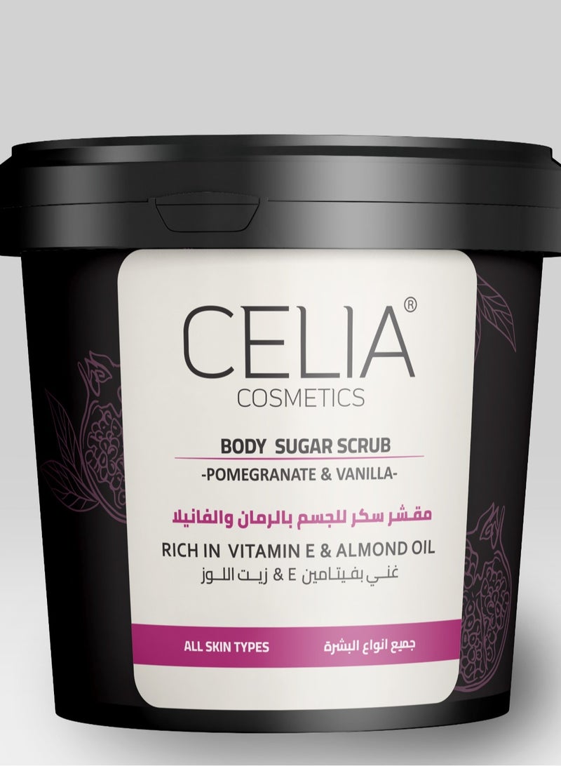 Celia POMEGRANATE & VANILIA BODY OIL SUGAR SCRUB - Image 1