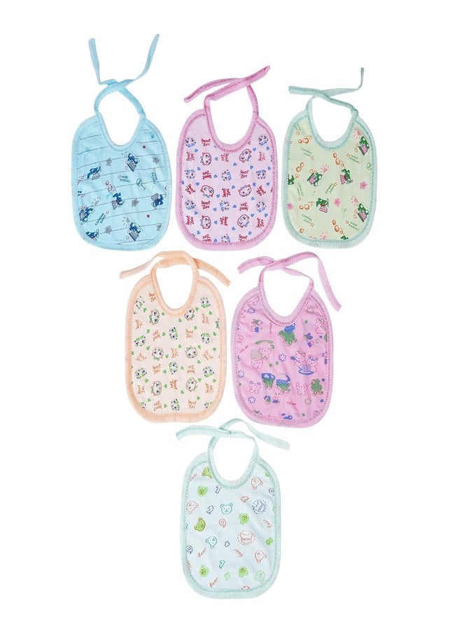 Da Anushi Soft Cotton Washable & Reusable Multicolor Absorbing/Comfortable and Easily Adjustable Feeding Bibs In Apron Style For Babies,Toddlers,Infants - Image 5