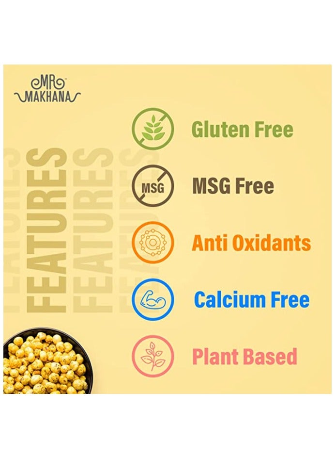 Mr Makhana Himalayan Salt and Pepper Popped Lotus Seeds 25g Gluten Free, MSG Free, Anti Oxidants, Calcuim Rich and Plant Based Pack of 4  - Image 3