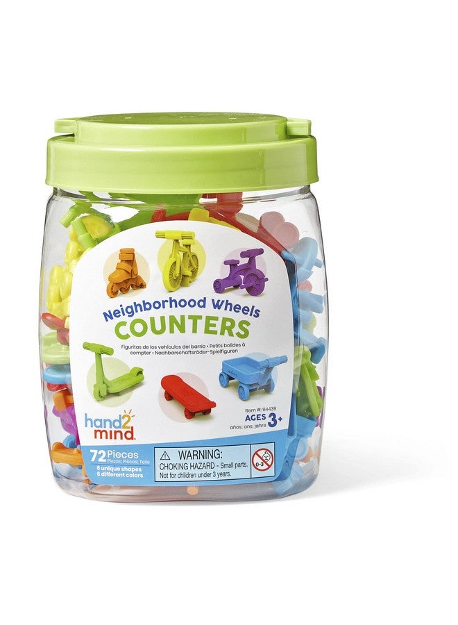 hand2mind hand2mind Neighborhood Wheels Counters, Counters for Kids Math, Counting Toys, Color Sorting Toys, Transportation Toys, Math Manipulatives Kindergarten, Montessori Math Materials, Easter Egg Fillers - Image 5