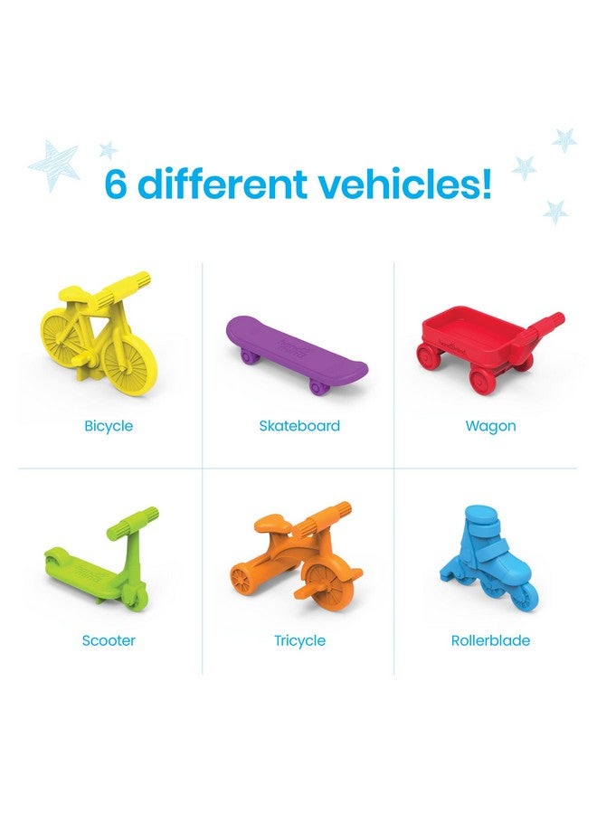 hand2mind hand2mind Neighborhood Wheels Counters, Counters for Kids Math, Counting Toys, Color Sorting Toys, Transportation Toys, Math Manipulatives Kindergarten, Montessori Math Materials, Easter Egg Fillers - Image 3