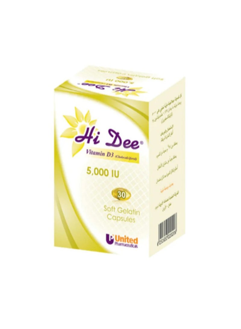 HI DEE 5000 IU CAPSULES 30S
