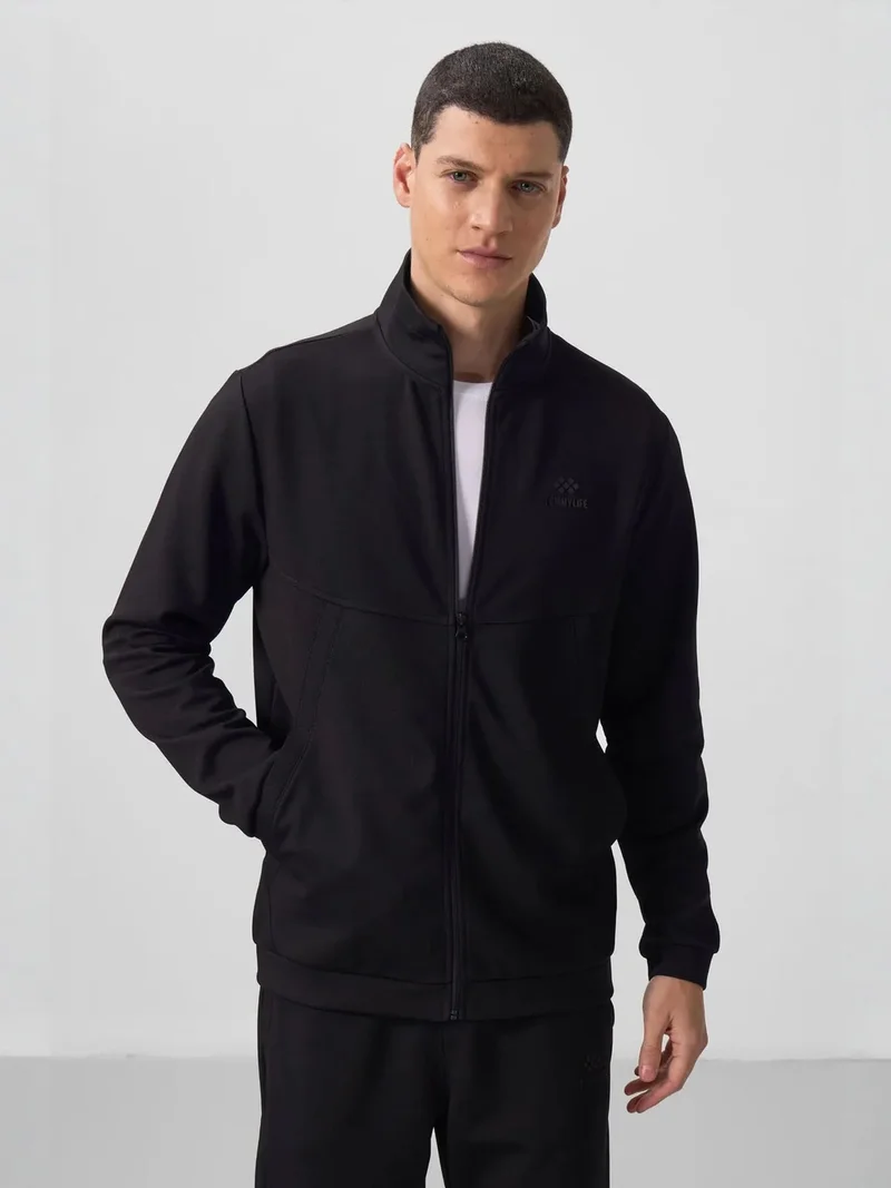تومي لايف TOMMY Men's Long-sleeve Zip Sweatshirt And Pants Set
