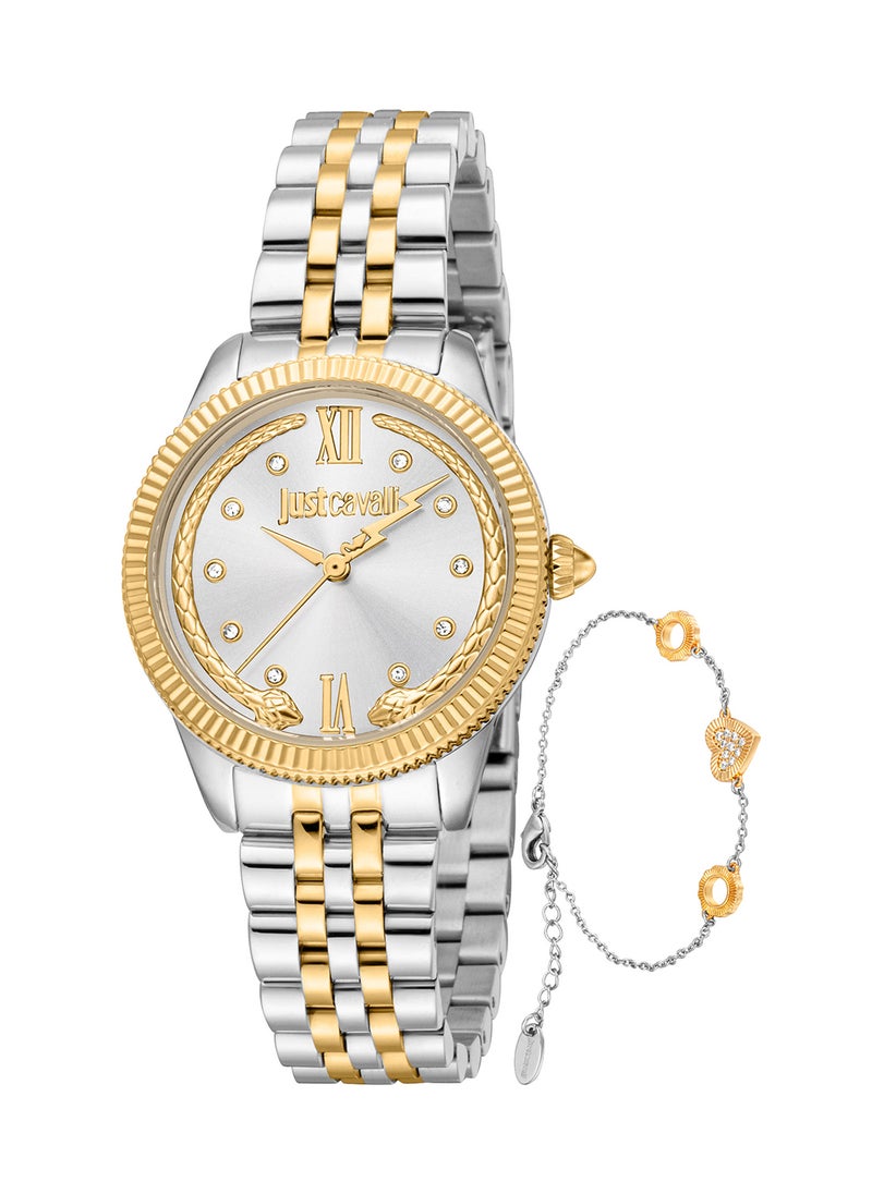 Just Cavalli Women's Round Shape Stainless Steel Wrist Watch JC1L315M0085 - 30 Mm  - Image 1