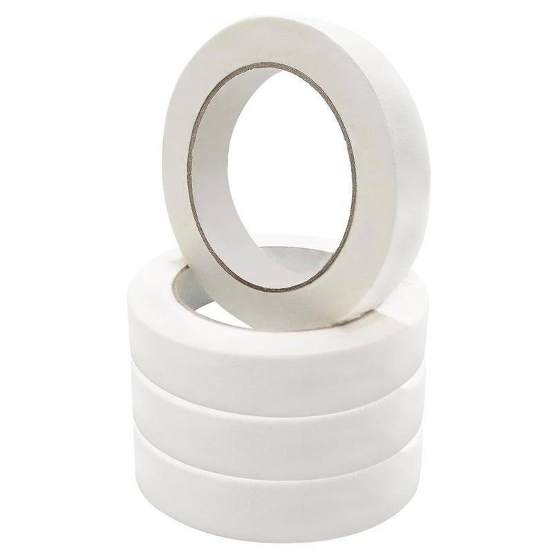 Nirvany 220 Yards Freezer Tape, Writable Surface, Low Temperature Resistance, Easy Tear and Residue-Free Removal, Ideal for Food Containers and Refrigerators, Includes 4 Rolls, Each 0.79 Inch by 55 Yards - Image 1