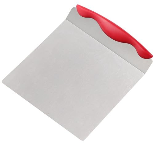 OSOPOLA Cake Safe Lifter - 7.8"x9.6" Stainless Steel Pizza Transfer Shovel Square Cake Tray Moving Plate Tool Cookie Spatula - Image 1