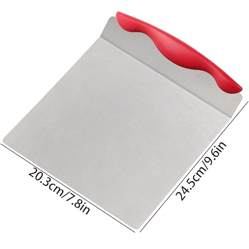 OSOPOLA Cake Safe Lifter - 7.8"x9.6" Stainless Steel Pizza Transfer Shovel Square Cake Tray Moving Plate Tool Cookie Spatula - Image 2