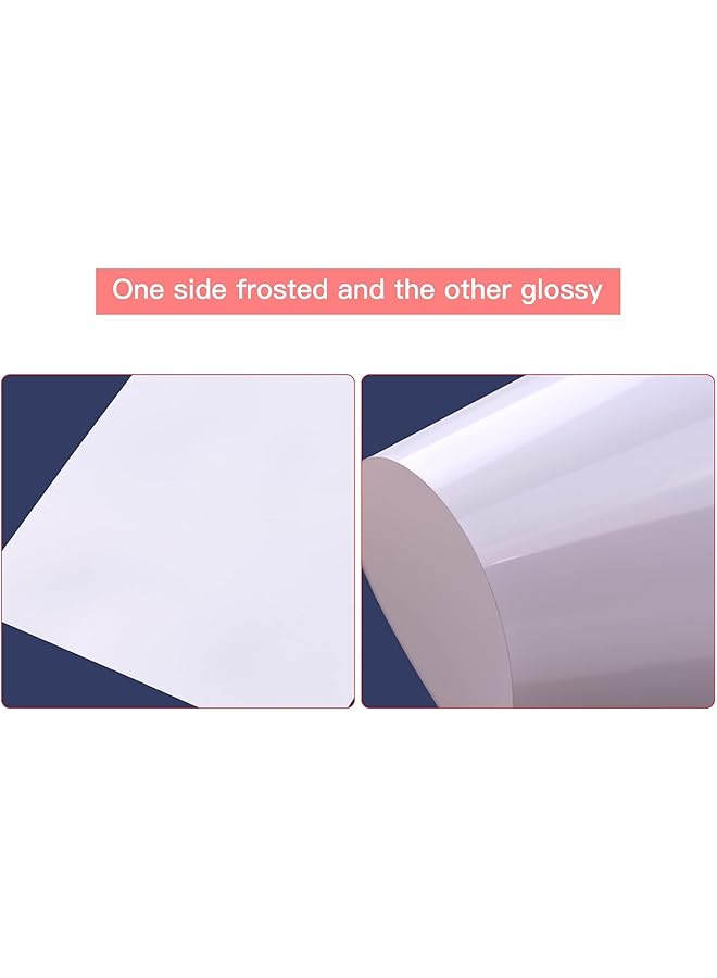 إيروريكس مجموعة أغشية الانكماش البيضاء القابلة للطباعة، 25 ورقة من ورق الانكماش الفني القابل للانكماش، يمكن طباعتها لطابعة نفث الحبر، لصنع المعلقات والأقراط وسلاسل المفاتيح والحلي والإكسسوارات، مقاس 8.3 × 11.4 بوصة - Image 2