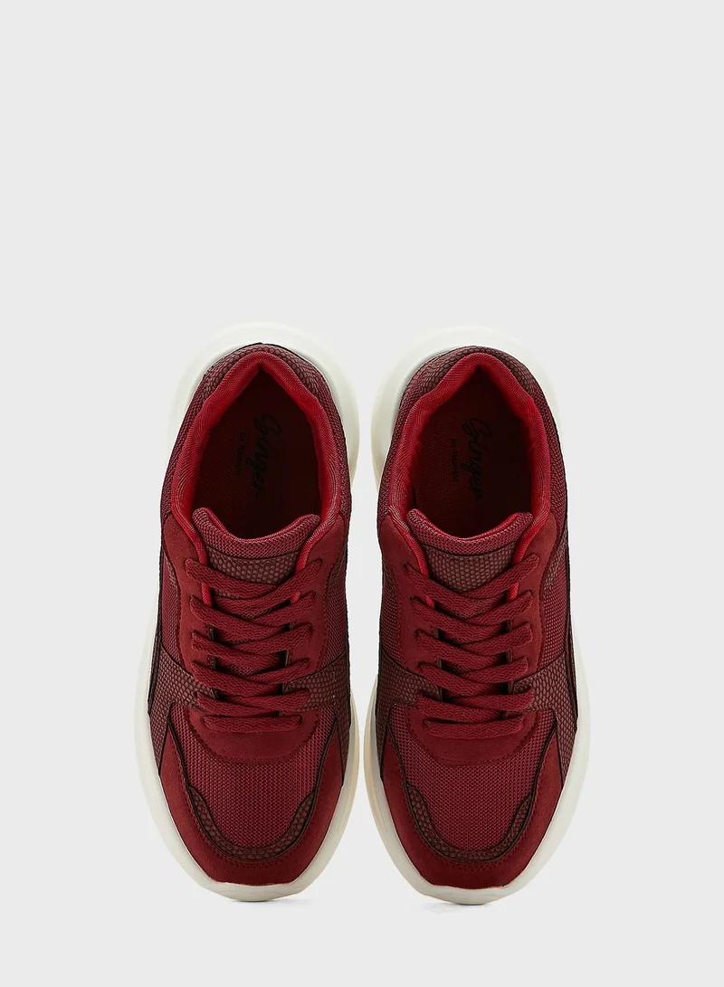 Ginger Textured Chunky Sneaker