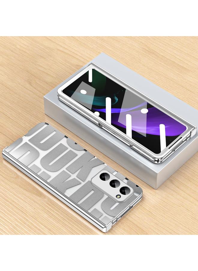 اس-توب جراب لهاتف Samsung Galaxy Z Fold2 5G، جراب هاتف قابل للطي مطلي بالكهرباء ومُدمج مع مفصلات - Image 2