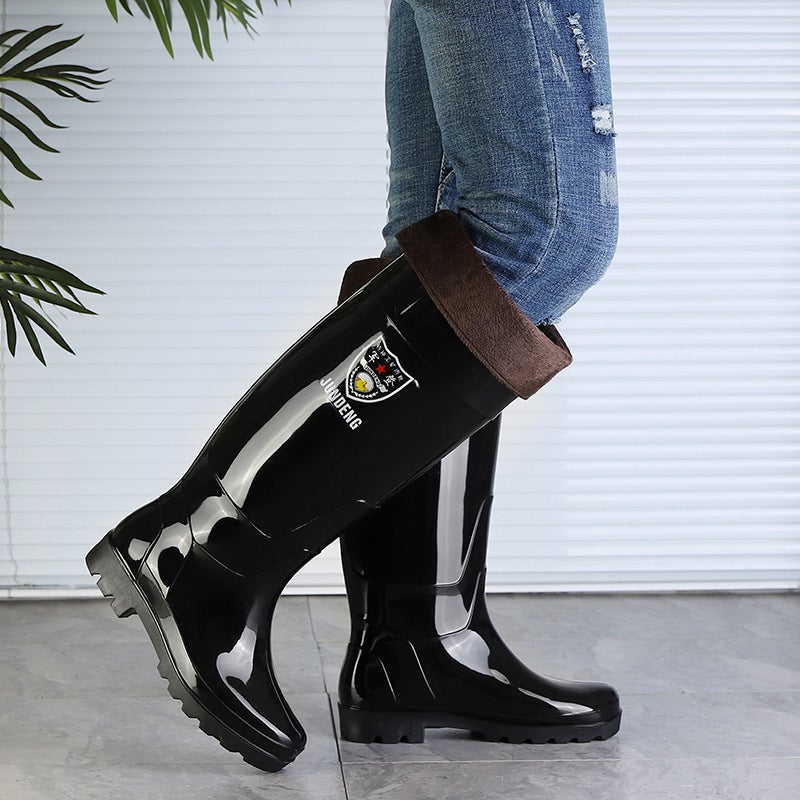 45Cm Extra Tall Rain Boots Men'S Construction Site Aquatic Work Long Water Shoes Thick Sole Wear-Resistant Anti-Slip Men'S Rubber Shoes - Image 4