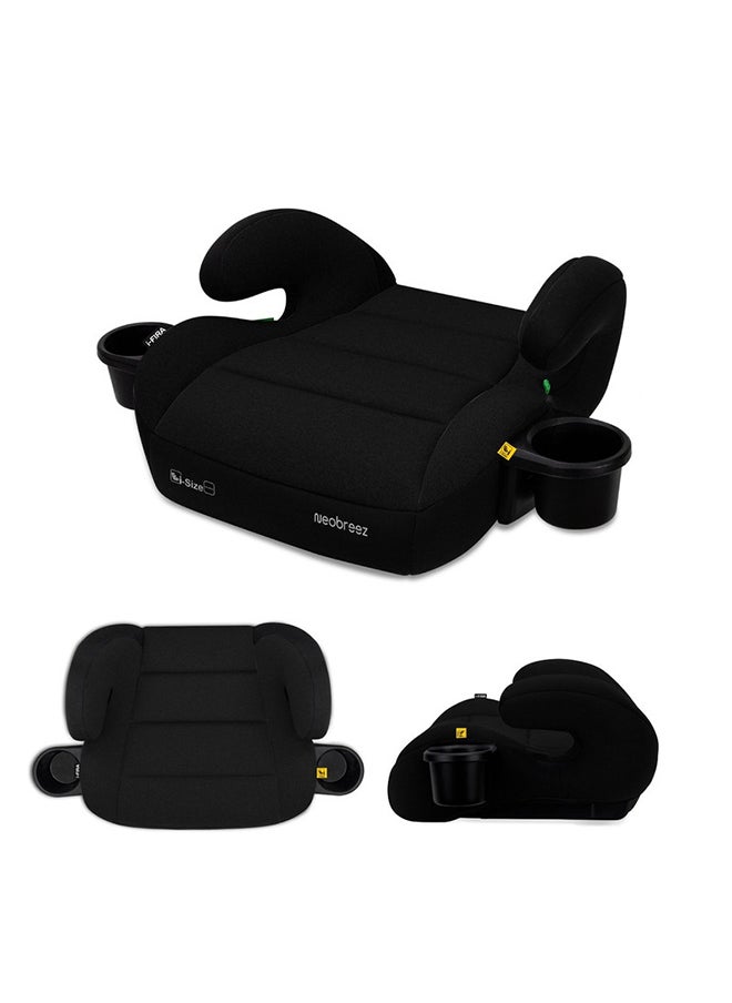 neobreez I-Fira I-Size Backless Booster Car Seat,  Double Padded Foam,  Compact, Lightweight & Portable Kids Car Seat, Arm Rest Seat, 2 Cup Holder, Ecer129 (6-12Yrs, 125-150Cm, 22-36Kg, 2Yrs Warranty)  - Image 1
