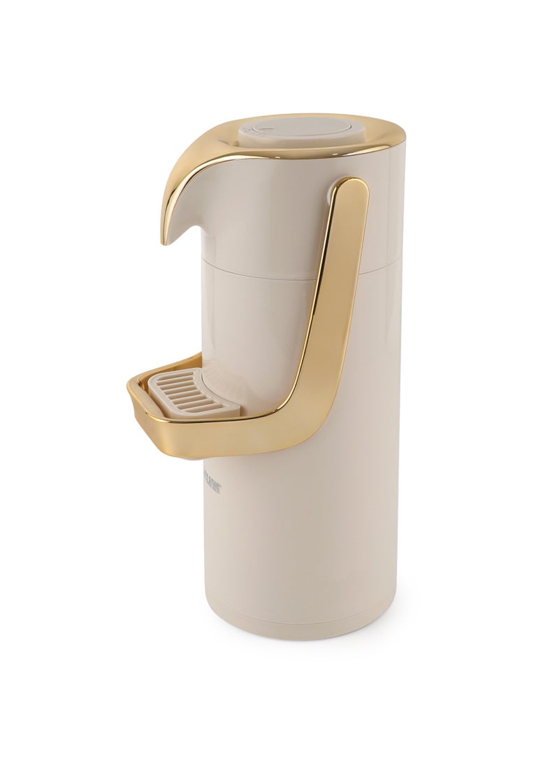 Life Smile 1.9L Luxury Vacuum Tea Dispenser with Smart Lock System – Leak-Proof, Rotatable Base & Pink Glass Inner - Image 1