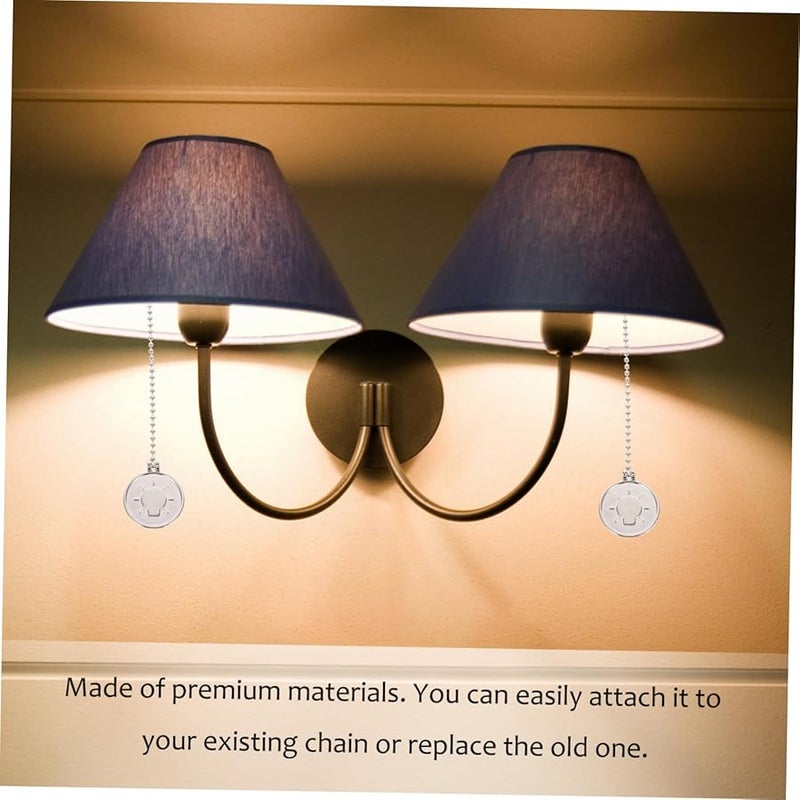 سلسلات تمديد مروحة السقف الفضية، علبة من قطعتين، معدنية، سهلة التركيب، حبل بديل - Image 5